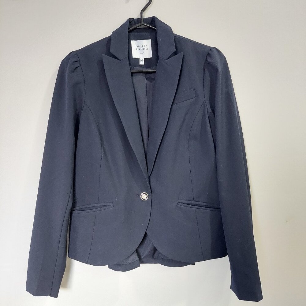 Maison d' Amelie Dark Navy Blue Blazer Women's XS